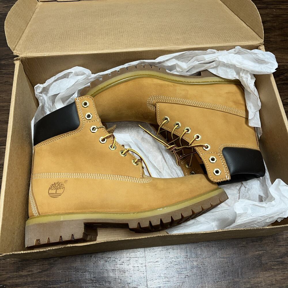 NEW Timberland Premium 6 Inch Boot Wheat Nubuck TB010061-713 Men's Size 9